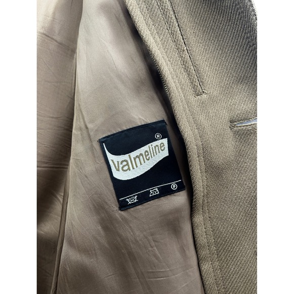 Valmeline Belted Wool Coat Men (EU)44 (US)36-38 Brwn Removable Liner Vtg Germany - Picture 14 of 16